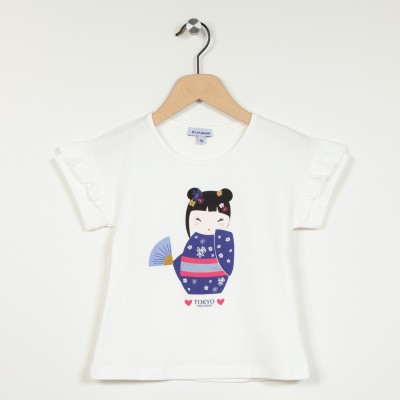 T-shirt manches courtes motif Japon