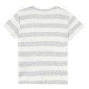 T-shirt manches courtes rayé motif imprimé