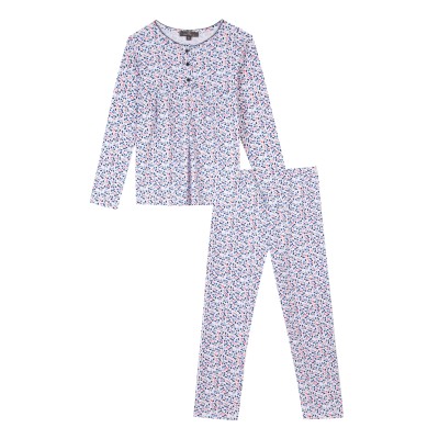 Pyjama long imprimé 2 pièces Oeko-Tex®