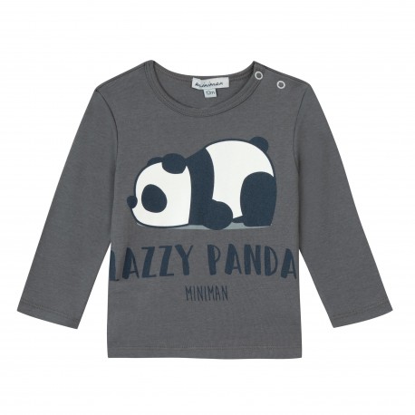 T-shirt manches longues Oeko-Tex® motif imprimé panda