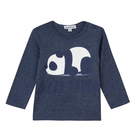 T-shirt manches longues Oeko-Tex® motif imprimé panda