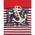 T-shirt marinière manches longues Oeko-Tex® motif imprimé
