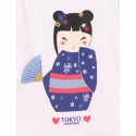 T-shirt manches longues Oeko-Tex® motif imprimé poupée