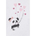 T-shirt manches courtes motif imprimé panda